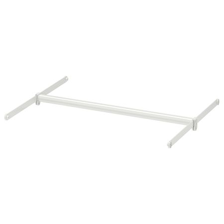 Платяная штанга+2 накладные шины, регулируемый/белый 60-100x55 см IKEA HJÄLPA ХЭЛПА 594.282.84