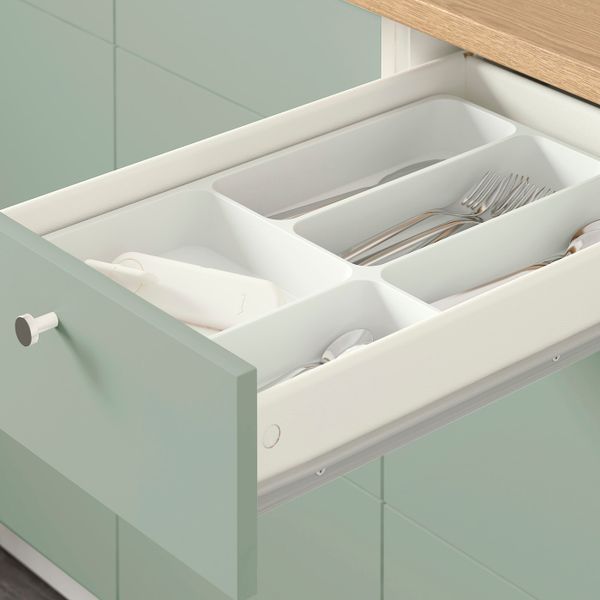 Напольный шкаф с ящиками, серо-зеленый 40 см IKEA KNOXHULT КНОКСХУЛЬТ 804.879.74 - схема-чертеж с размерами