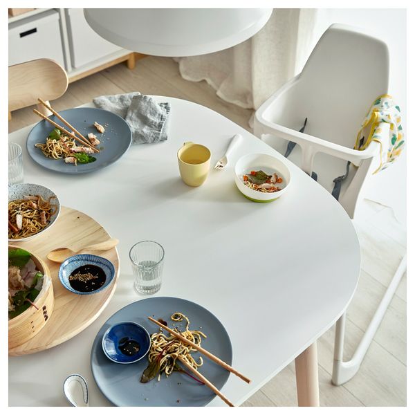 Стол и 4 стула, белый, береза 160x95 см IKEA VEDBO ВЕДБУ / VEDBO ВЕДБУ 593.068.95 - фото 3