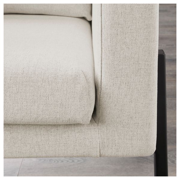 Кресло КОАРП, Гуннаред бежевый, черный - фото 3