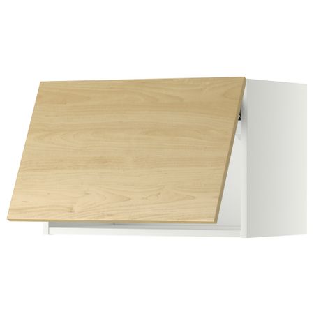 Горизонтальный навесной шкаф МЕТОД, белый, Тингсрид береза