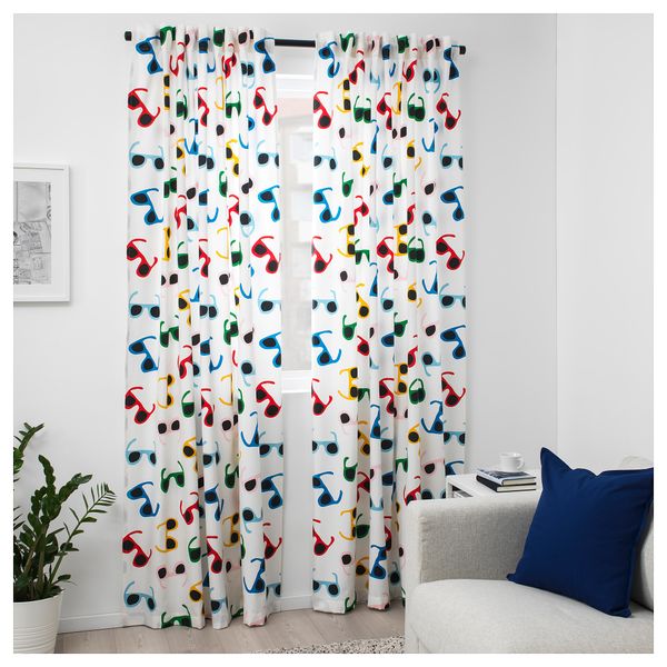 Ткань СОММАР 2019, белый, разноцветный (150 см) - схема-чертеж с размерами