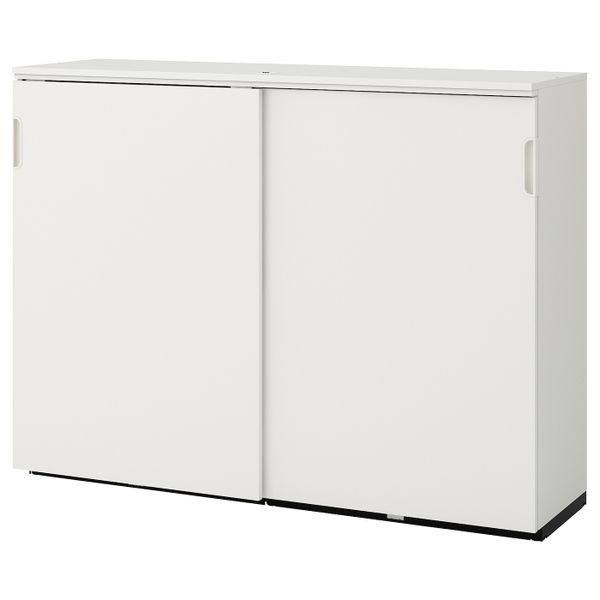 Шкаф с раздвижными дверцами, белый 160x120 см IKEA GALANT ГАЛАНТ 603.651.48 - фото 1