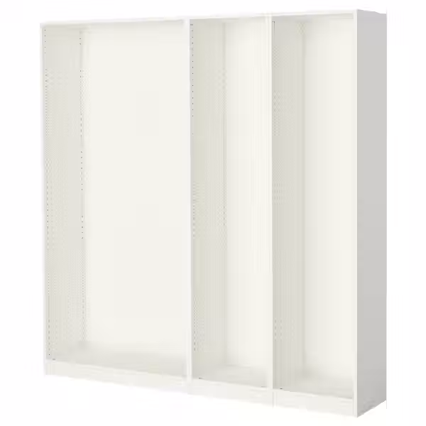 PAX 3 каркаса гардеробов - белый 200x35x201 см - фото 1