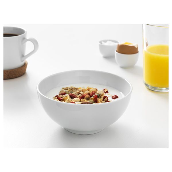 Миска, с округлыми стенками белый 13 см IKEA IKEA 365+ ИКЕА/365+ 403.725.74 - фото 2