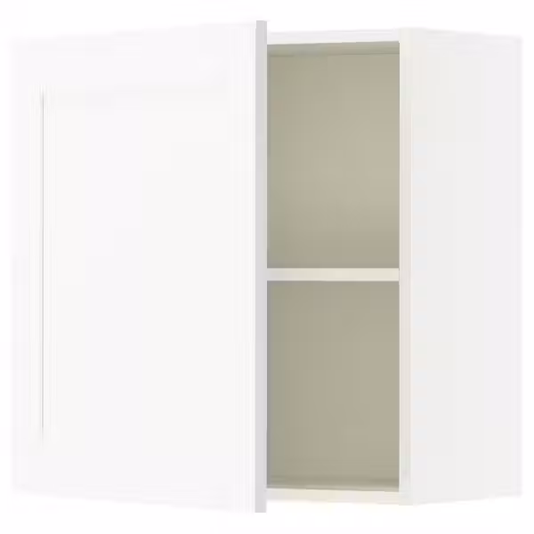 KNOXHULT Навесной шкаф с дверцей - белый каркас 60x60 см - фото 1