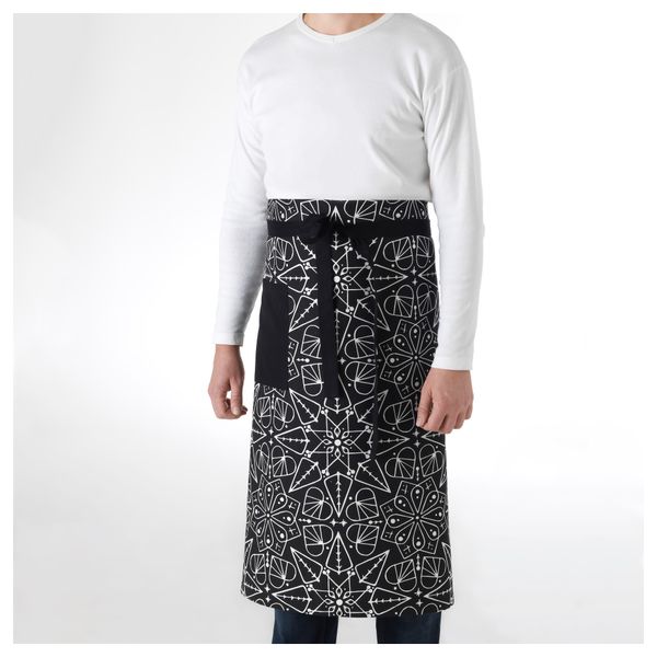 Фартук ВИНТЕР 2016, черный - схема-чертеж с размерами