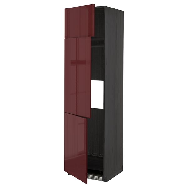 Высокий шкаф для холодильник, морозилки, 3 дверцы, 60x60x220 cm IKEA METOD МЕТОД 894.683.96 - фото 2