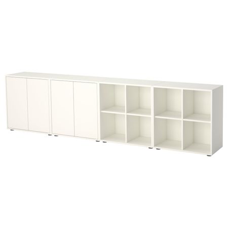 Комбинация шкафов с ножками, белый 280x35x72 см IKEA EKET ЭКЕТ 192.864.65