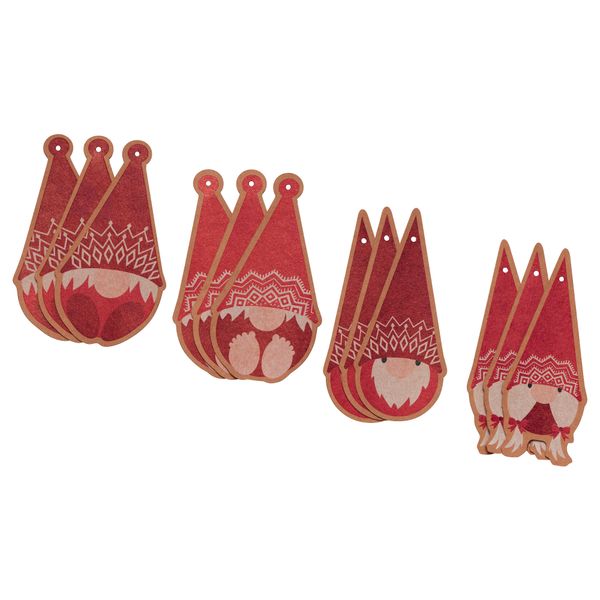 Ярлык для подарков, 12 шт. ВИНТЕР 2017, Санта Клаус - фото 1