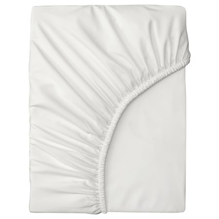Простыня натяжная, белый, 160x200 см IKEA BRUKSVARA 805.786.48