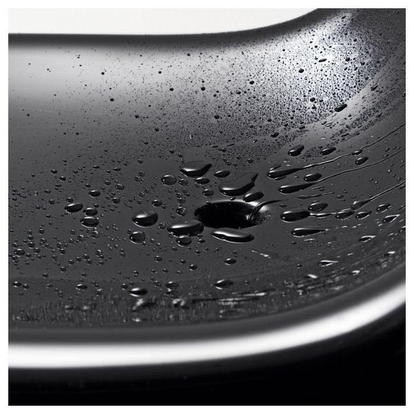 Садовое легкое кресло ИКЕА ПС ВОГЭ, черный - схема-чертеж с размерами