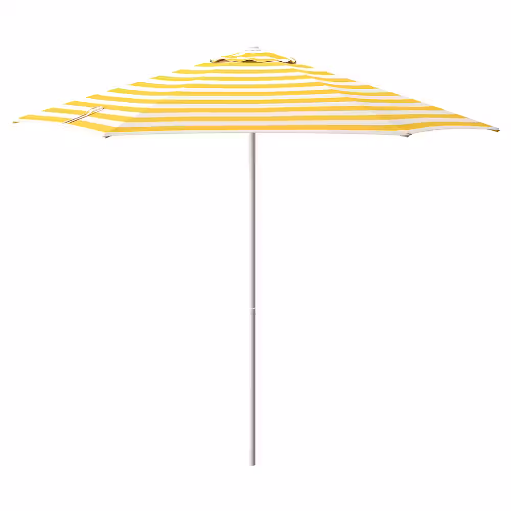 HÖGÖN Зонт от солнца - белый с оттенком ярко-желтый/в полоску 270 см - фото 1