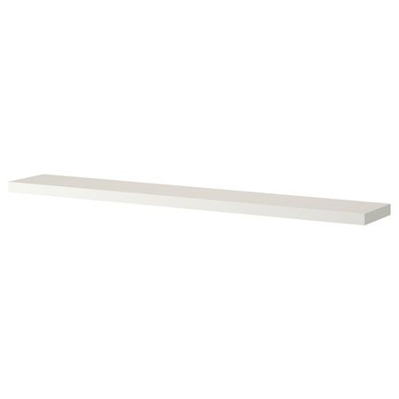 Полка навесная, белый 190x26 см IKEA ЛАКК 503.794.95