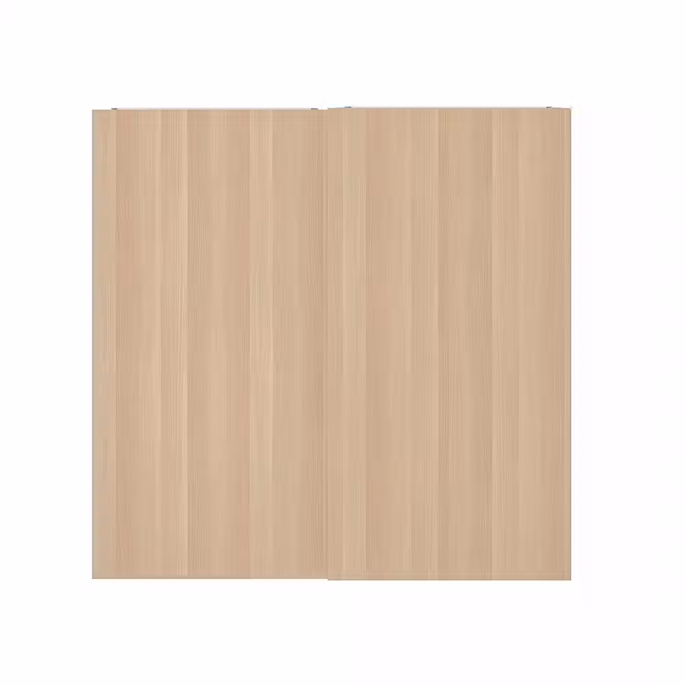 HASVIK Пара раздвижных дверей - под беленый дуб 200x201 см - фото 1