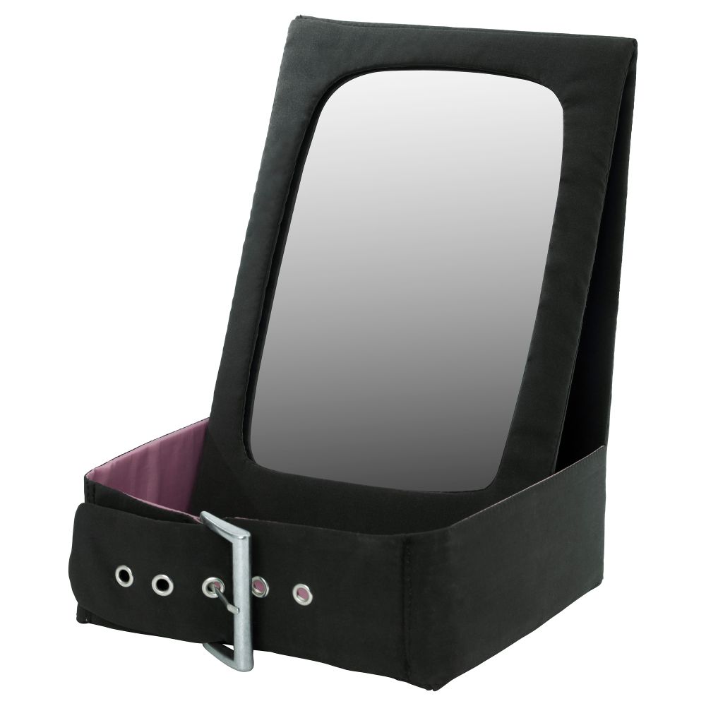 Настольное зеркало БЕТРАКТА, черный, розовый (28x21 см) - фото 1