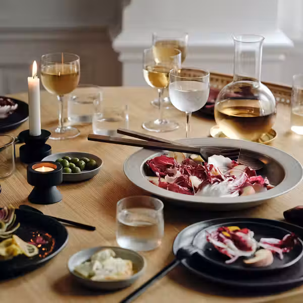 STOCKHOLM 2025 СТОКГОЛЬМ 2025 Сервировочн принадлежн,2шт - грецкий орех 31 см - схема-чертеж с размерами