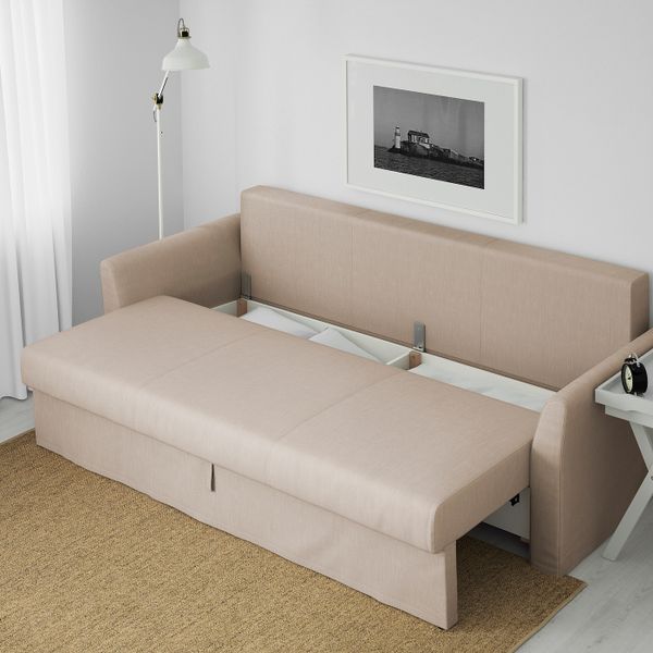 3-местный диван-кровать, Нордвалла темно-бежевый IKEA HOLMSUND ХОЛЬМСУНД 504.893.71 - фото 4