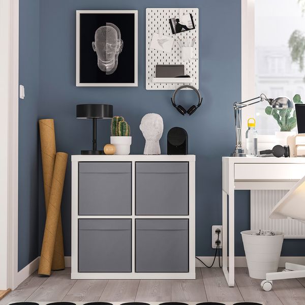 DRÖNA Коробка - темно-серый 33x38x33 см - фото 5