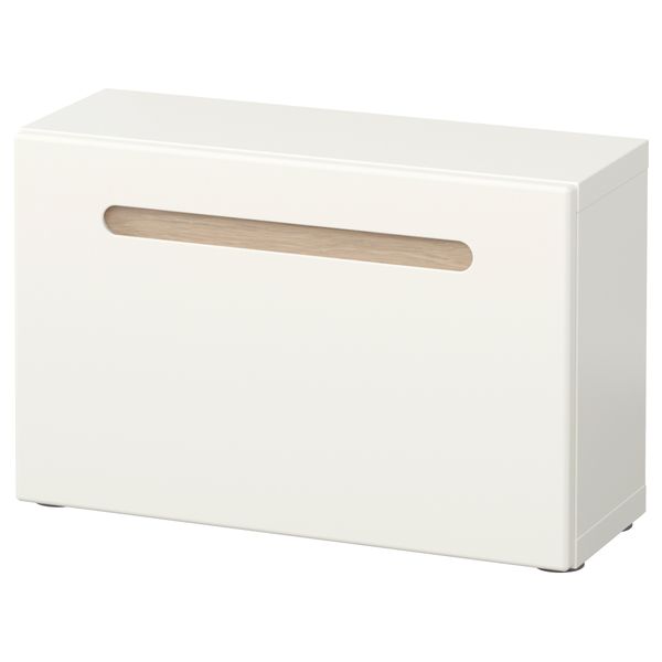 Стеллаж с дверью БЕСТО, Марвикен белый (60x20x38 см) - схема-чертеж с размерами