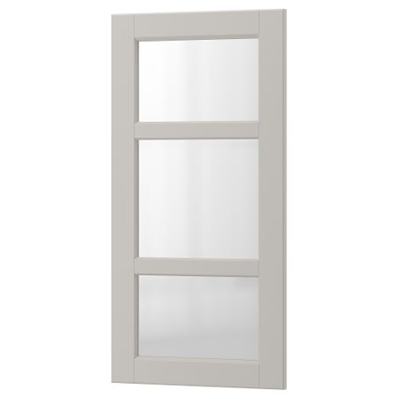 Стеклянная дверь ЛЕРХЮТТАН, светло-серый