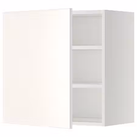 METOD Навесной шкаф с полками - белый/Veddinge белый 60x60 см