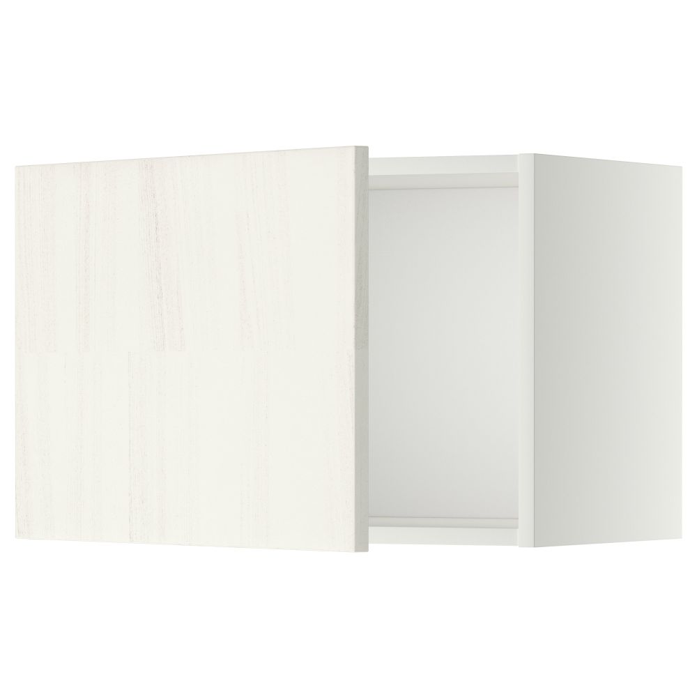 Шкаф навесной МЕТОД, белый, Росдаль белый - схема-чертеж с размерами