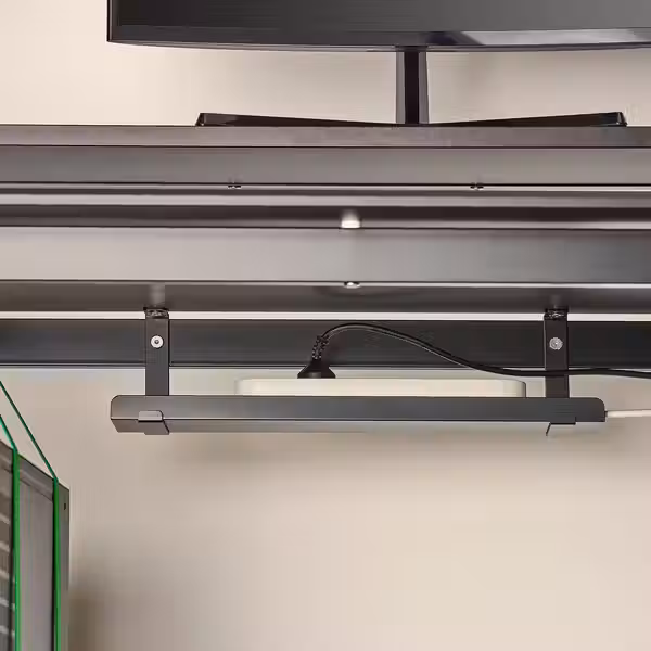 UTVISNING УТВИСНИНГ Геймерский стол с полкой - чёрный 120x60 см - фото 7