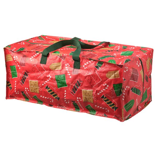 Сумка для хранения, Рождественские узоры красный 35x73x30 см/76 л IKEA VINTER 2021 ВИНТЕР 2021 404.997.14 - схема-чертеж с размерами
