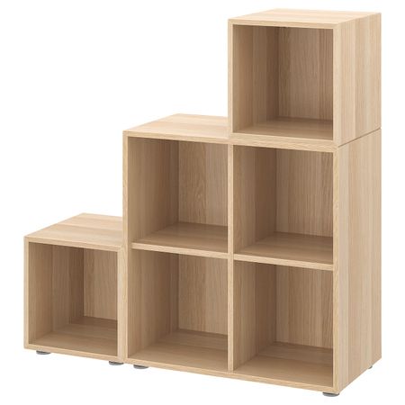 Комбинация шкафов с ножками, под беленый дуб 105x35x107 см IKEA EKET ЭКЕТ 492.864.40