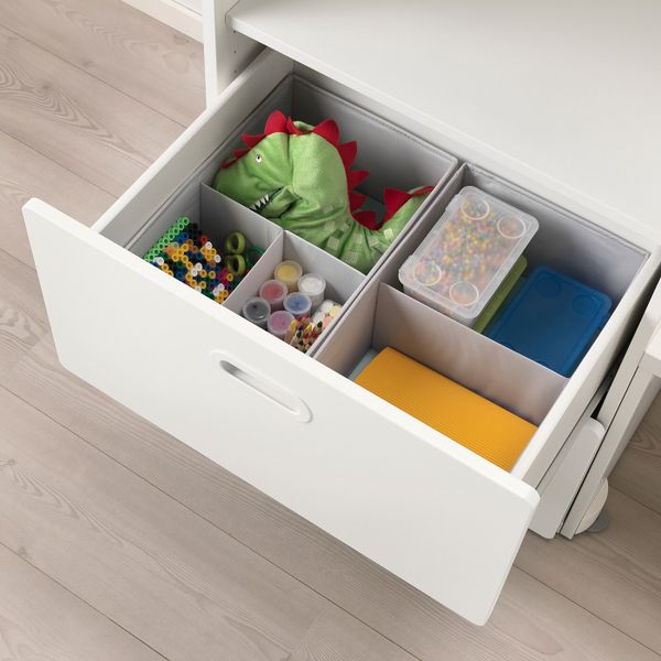 Комбинация для хранения, белый/белый 300x50x128 см IKEA СТУВА / ФРИТИДС 792.531.36 - фото 5