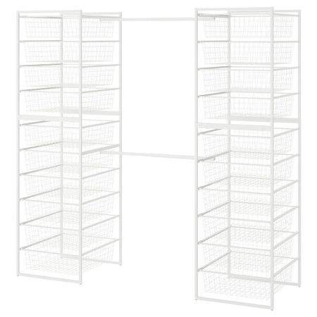 Каркас/проволочные корзины, штанги 142-178x51x173 см IKEA JONAXEL ЙОНАКСЕЛЬ 492.976.36