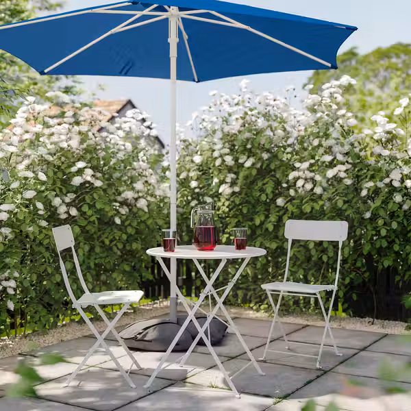 HÖGÖN / IGGÖN Зонт от солнца с опорой - темно-синий/темно-серый 270 см - фото 2