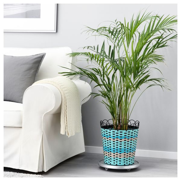 Кашпо СОММАР 2018, д/дома/улицы, бирюзовый - схема-чертеж с размерами