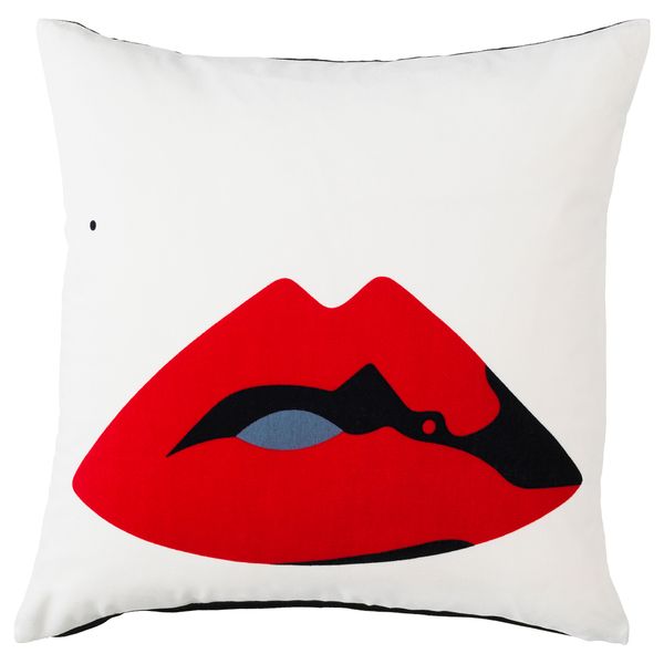 Чехол на подушку ОМЕДЕЛЬБАР, губы (50x50 см) - фото 1