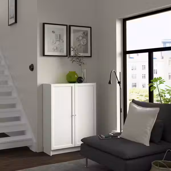 BILLY / OXBERG Стеллаж с дверьми - фото 3