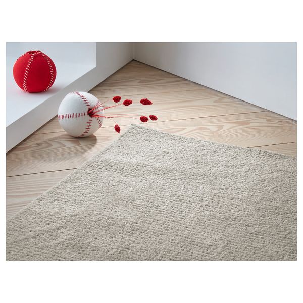 Ковер, короткий ворс, светло-бежевый 170x240 см IKEA SPORUP СПОРУП 204.534.39 - фото 6