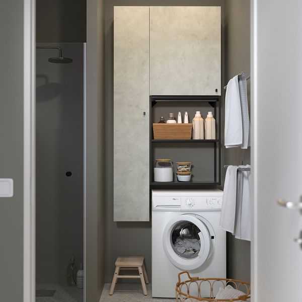 Комбинация для хранения, 90x32x180 см, антрацит IKEA BEGIVENHET БЕГИВЕНХЕТ 593.314.99 - фото 5