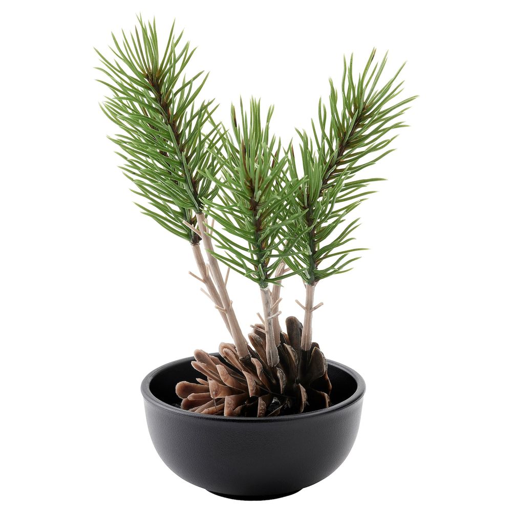 Искусственное растение и кашпо, для дома, улицы Сосна 8.5 см IKEA FEJKA ФЕЙКА 204.966.17 - фото 1