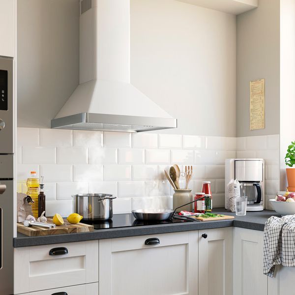 NILSBYN Вытяжка кухонная стен креп (колпак) - ИКЕА 300 белый 60 см - фото 2