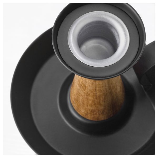 Подсвечник ЭНДЛЁС, черный, коричневый (9 см) - фото 3