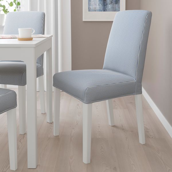 Стул, белый Rommele темно-синий-белый IKEA BERGMUND БЕРГМУНД 993.899.83 - фото 6
