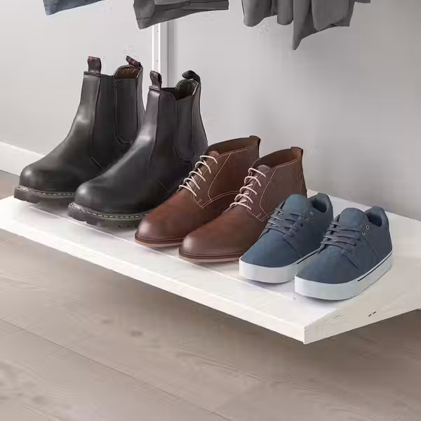 BOAXEL Гардероб, комбинация - белый 62x40x201 см - схема-чертеж с размерами