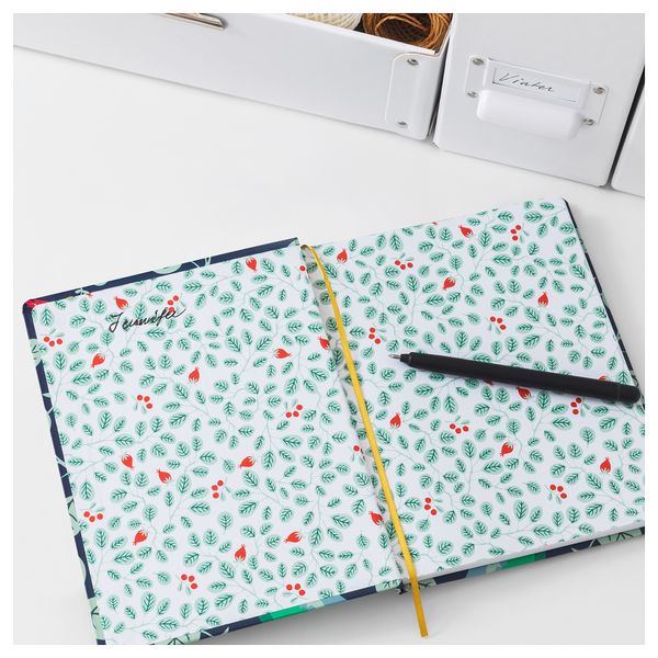 Книжка для записей АНИЛИНАРЕ, красный, зеленый (20x16 см) - фото 4