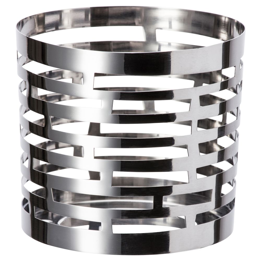 Украшение для свечи в стеклянном стакане ВАККЕРТ, в полоску (9.5 см) - фото 1