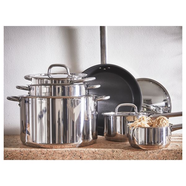 Сковорода, 28 см, нержавеющая сталь, антипригарное покрытие IKEA IKEA 365 + HJÄLTE ИКЕА 365 + ЙЭЛТЕ 304.846.90 - фото 10