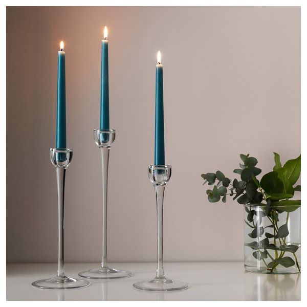 Неароматическая свеча ОФТА, бирюзовый (23 см) - фото 2