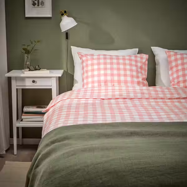 EKTANDVINGE ЭКТАНДВИНГЕ Пододеяльник и 2 наволочки - фото 2