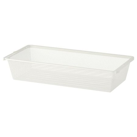 Сетчатая корзина, белый 80x40x15 см IKEA BOAXEL БОАКСЕЛЬ 404.599.54