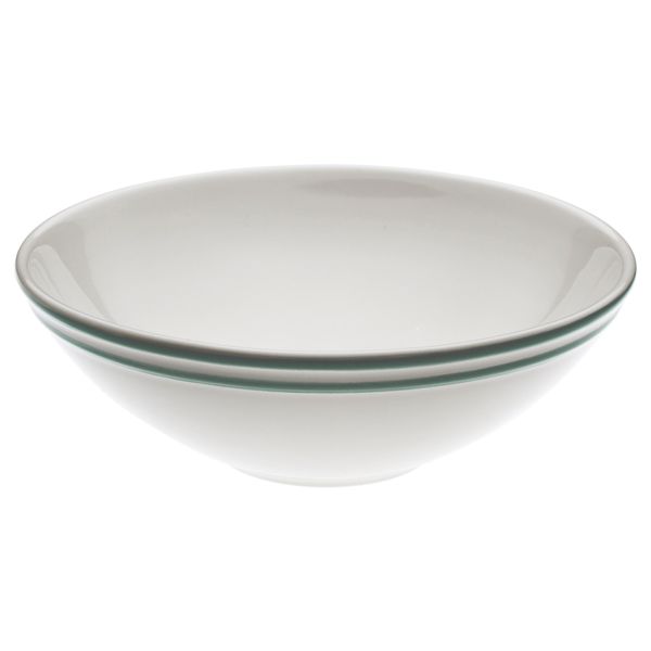Миска ЭНИГТ, белый с оттенком, зеленый (19 см) - фото 1